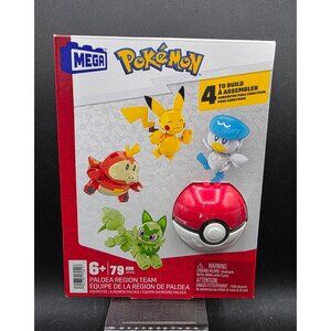 Mega Pokémon Paldea Region Team Building Set With 79 Pieces For Kids Ages 6+
